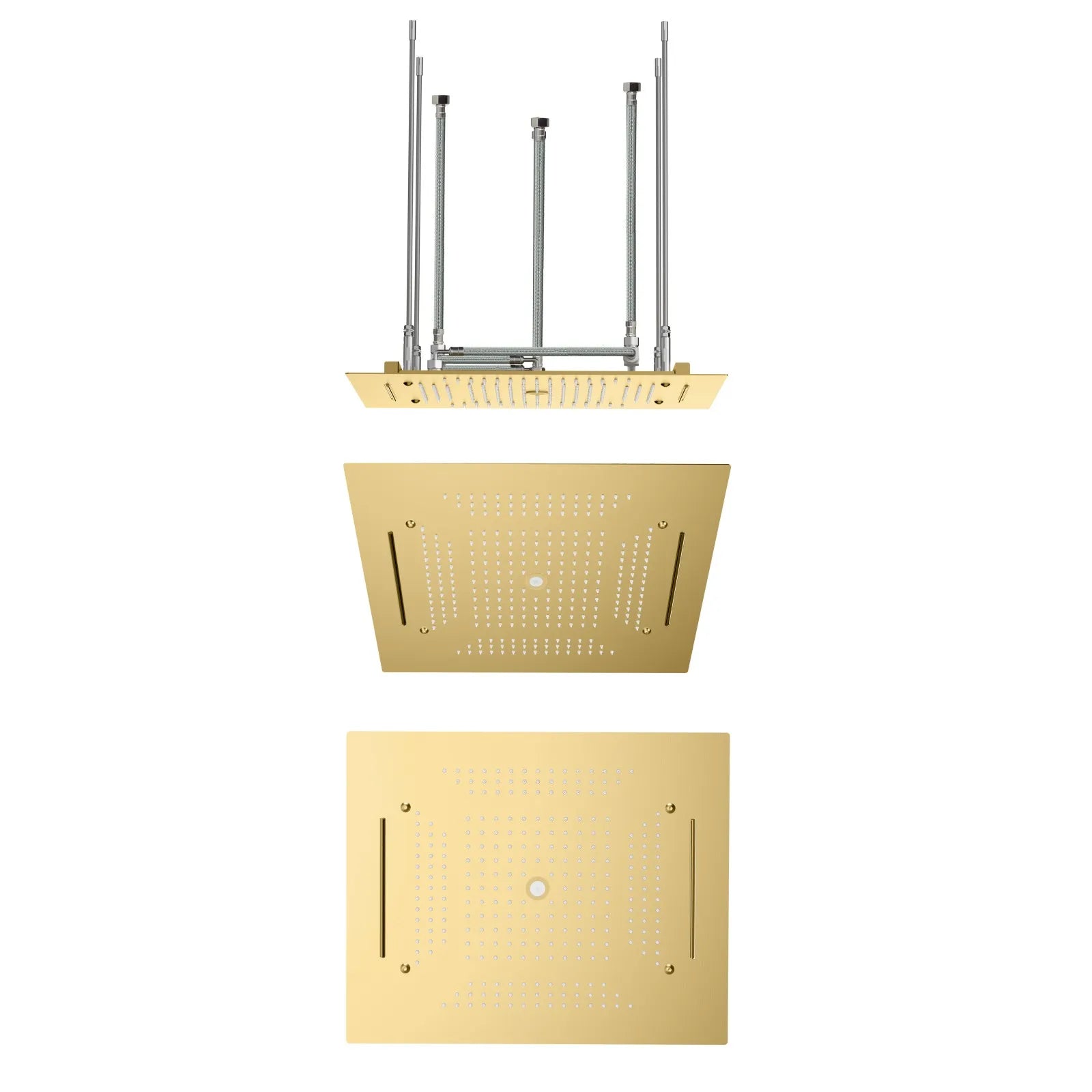 MAXTOR 500x500mm 3-Function Rain + Dual Waterfall + Water Column Ceiling Shower Head-SHF2003