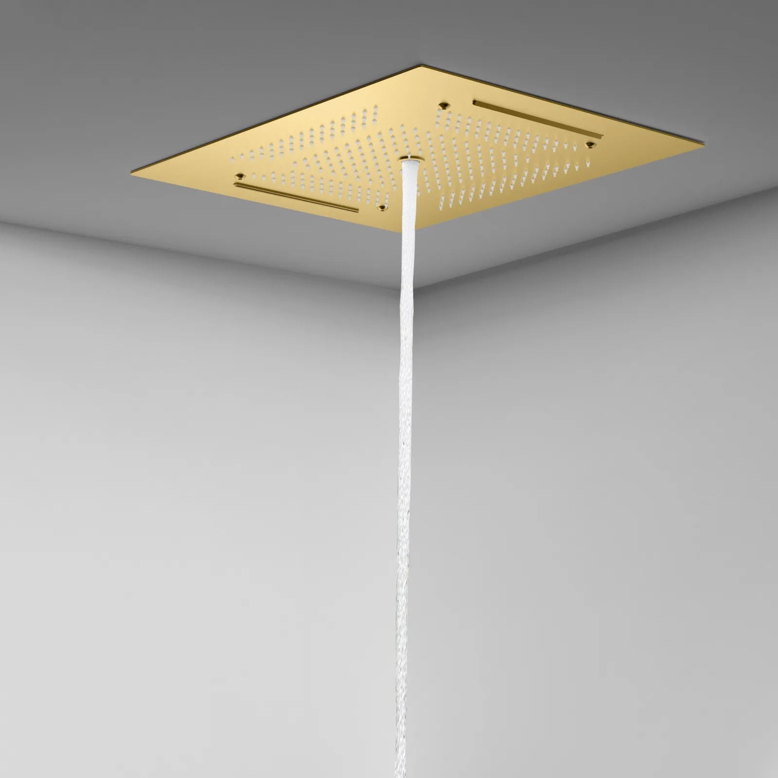 MAXTOR 500x500mm 3-Function Rain + Dual Waterfall + Water Column Ceiling Shower Head-SHF2003