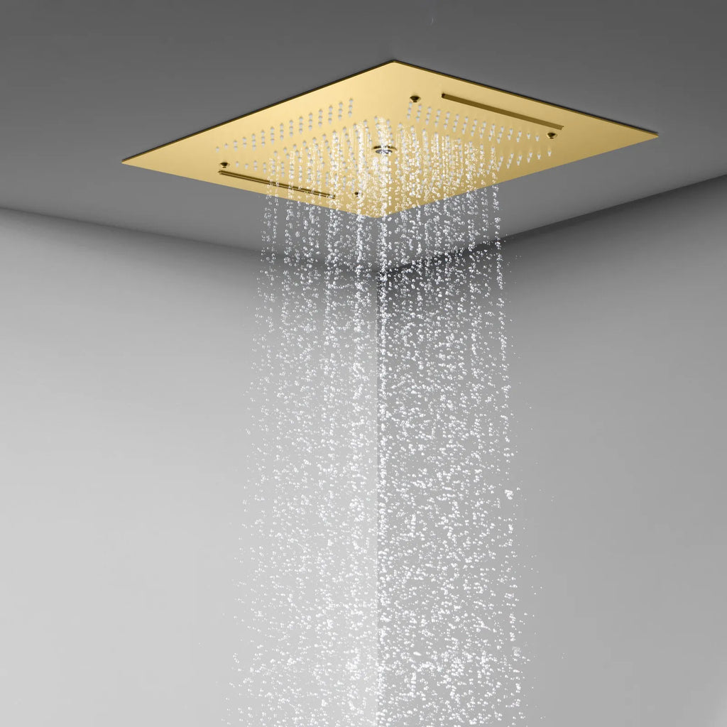 MAXTOR 500x500mm 3-Function Rain + Dual Waterfall + Water Column Ceiling Shower Head-SHF2003