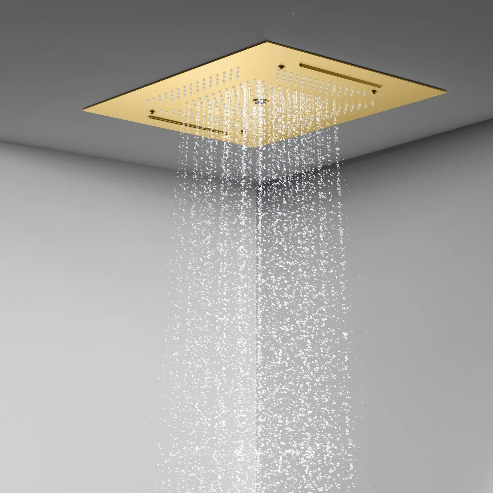 MAXTOR 500x500mm 3-Function Rain + Dual Waterfall + Water Column Ceiling Shower Head-SHF2003