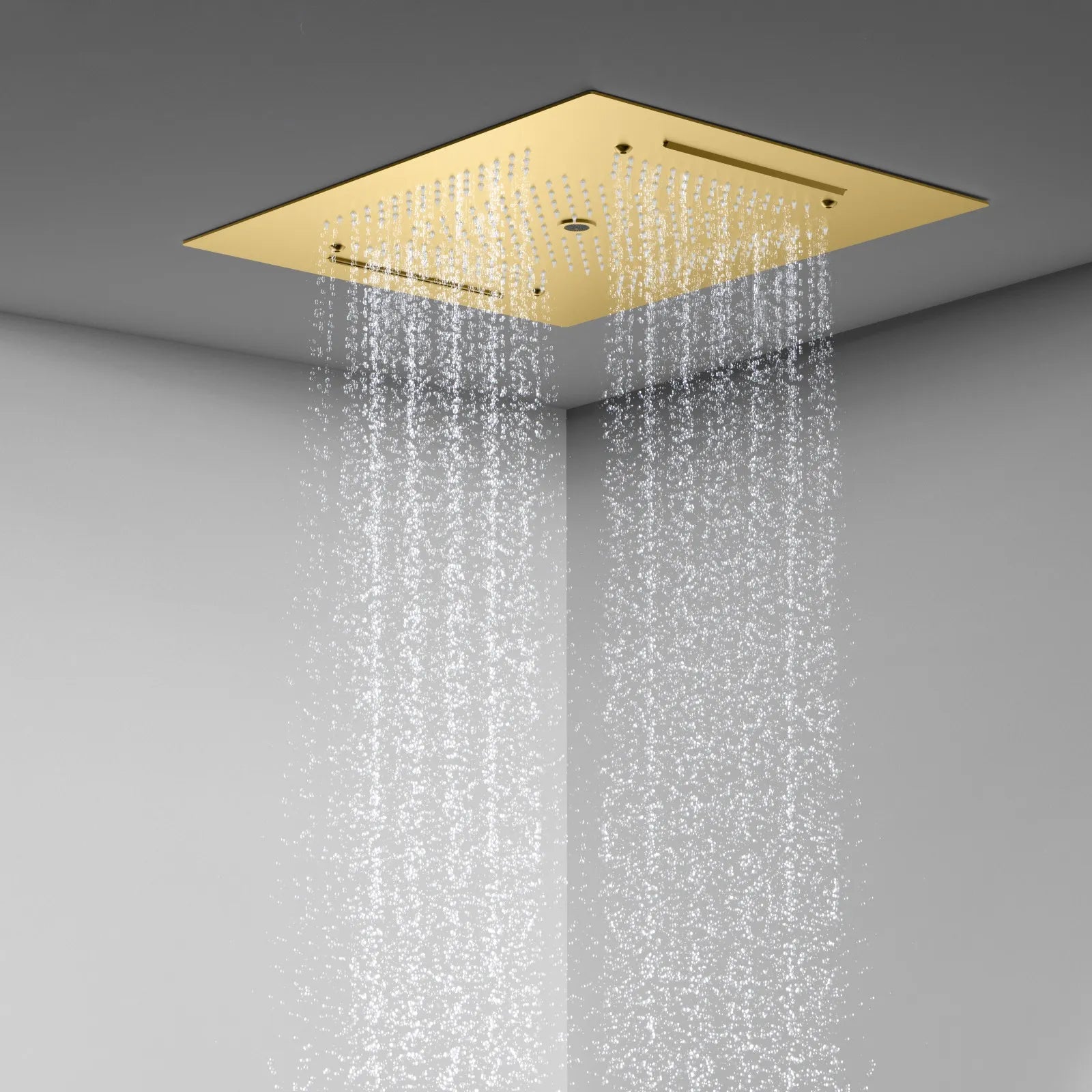 MAXTOR 500x500mm 3-Function Rain + Dual Waterfall + Water Column Ceiling Shower Head-SHF2003