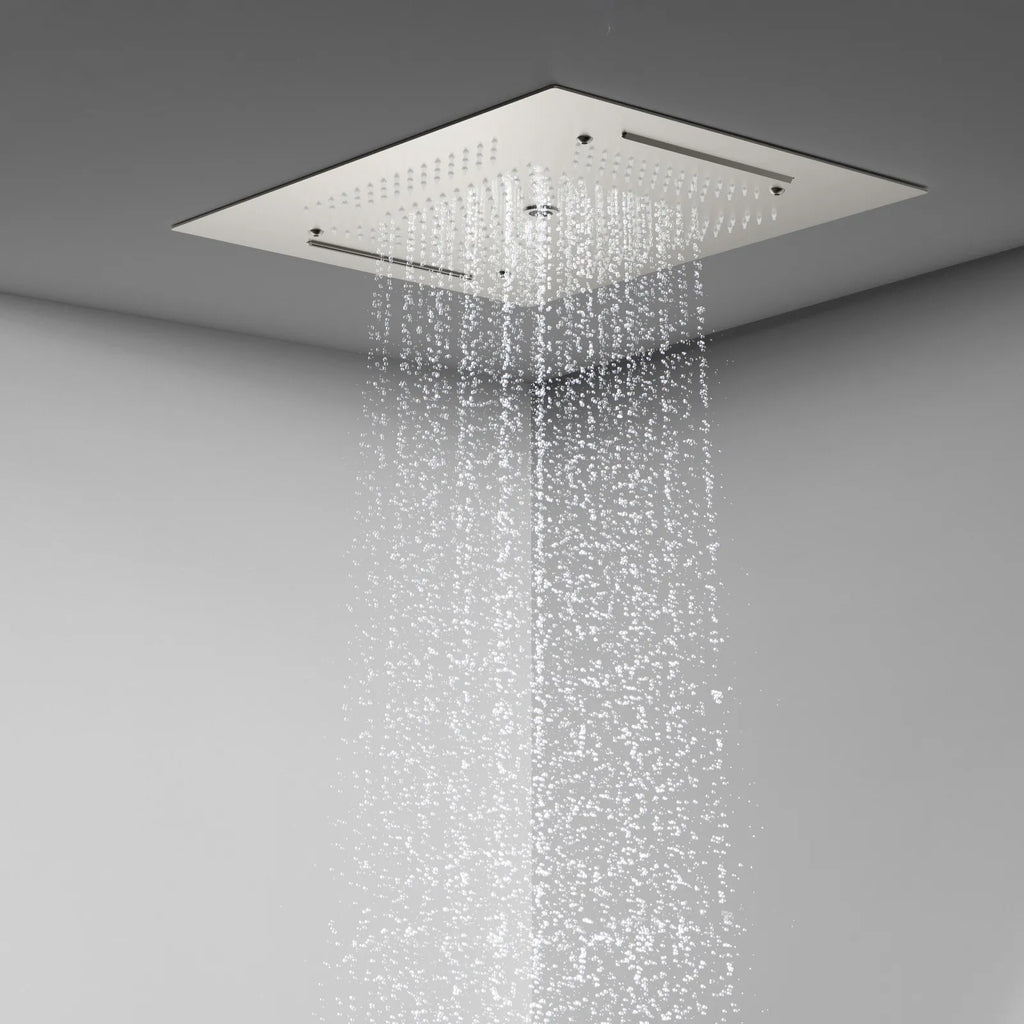 MAXTOR 500x500mm 3-Function Rain + Dual Waterfall + Water Column Ceiling Shower Head-SHF2003