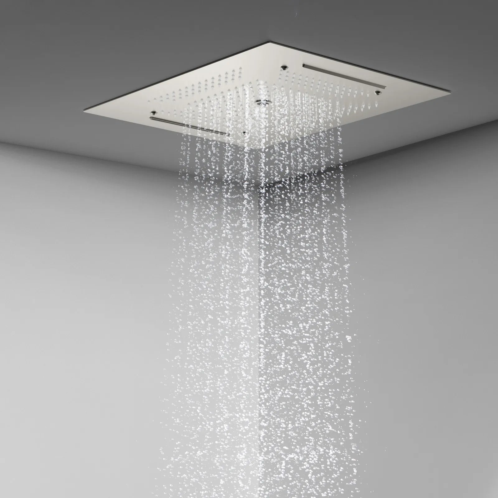 MAXTOR 500x500mm 3-Function Rain + Dual Waterfall + Water Column Ceiling Shower Head-SHF2003