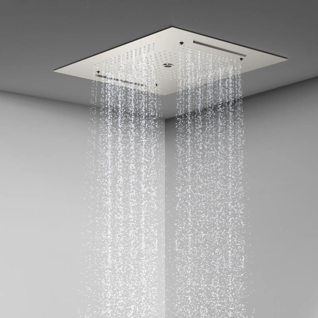MAXTOR 500x500mm 3-Function Rain + Dual Waterfall + Water Column Ceiling Shower Head-SHF2003