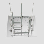 MAXTOR 500x500mm 3-Function Rain + Dual Waterfall + Water Column Ceiling Shower Head-SHF2003