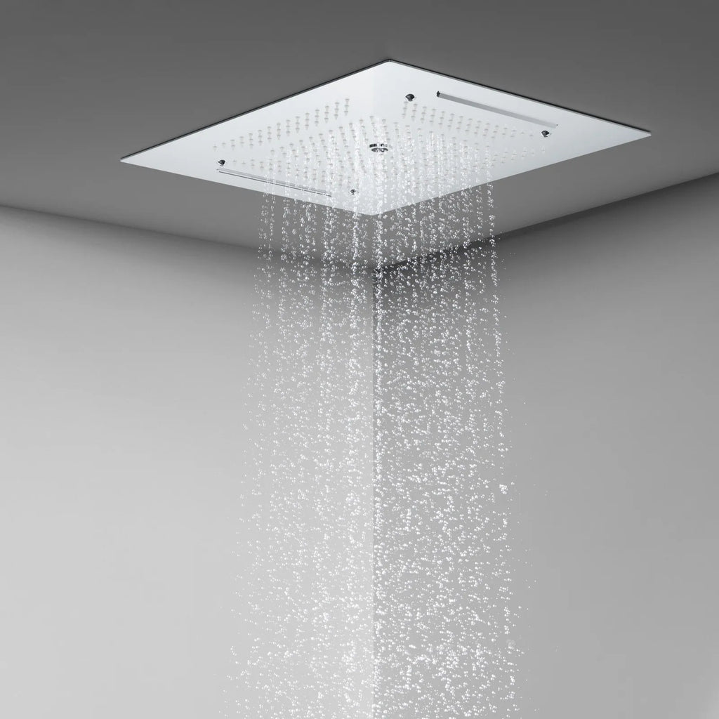 MAXTOR 500x500mm 3-Function Rain + Dual Waterfall + Water Column Ceiling Shower Head-SHF2003