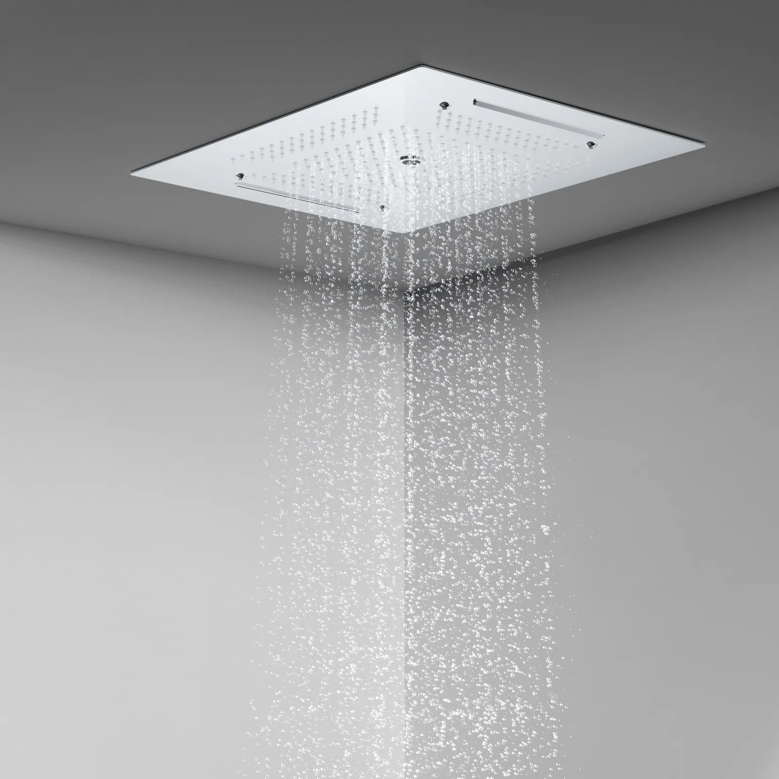 MAXTOR 500x500mm 3-Function Rain + Dual Waterfall + Water Column Ceiling Shower Head-SHF2003