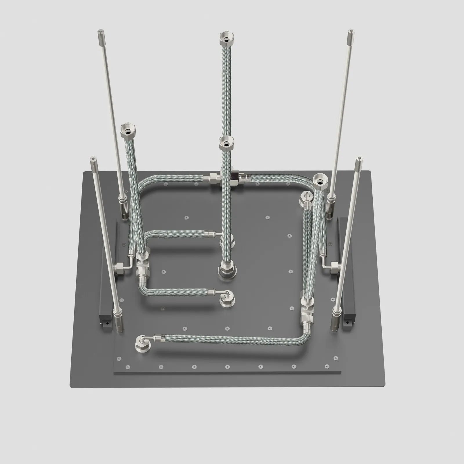 MAXTOR 500x500mm 3-Function Rain + Dual Waterfall + Water Column Ceiling Shower Head-SHF2003