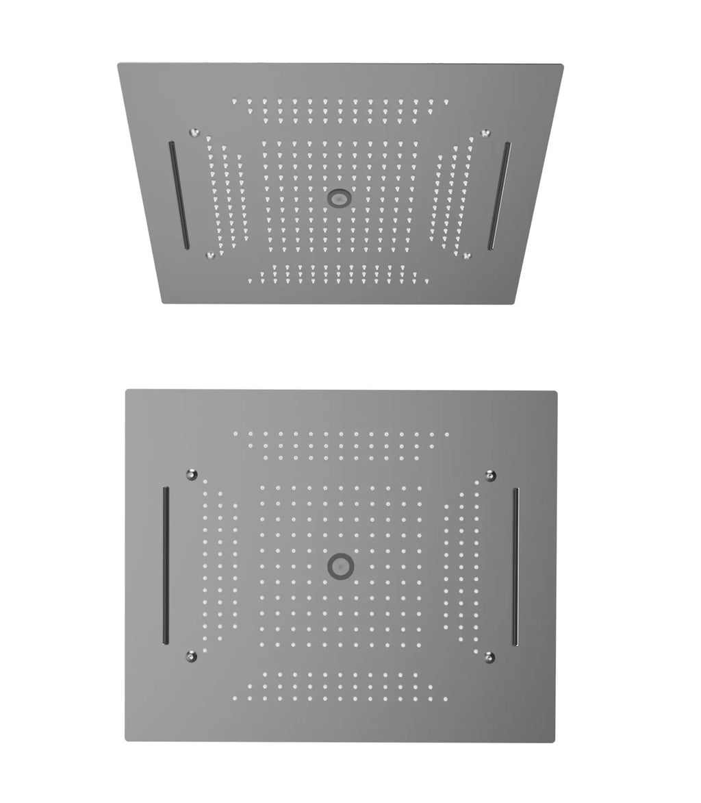 MAXTOR 500x500mm 3-Function Rain + Dual Waterfall + Water Column Ceiling Shower Head-SHF2003