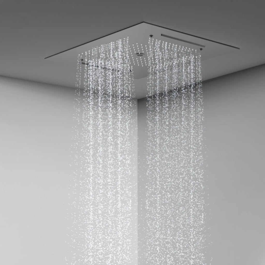 MAXTOR 500x500mm 3-Function Rain + Dual Waterfall + Water Column Ceiling Shower Head-SHF2003