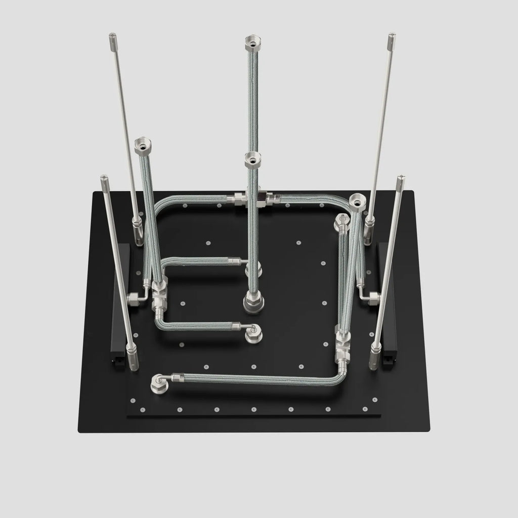 MAXTOR 500x500mm 3-Function Rain + Dual Waterfall + Water Column Ceiling Shower Head-SHF2003