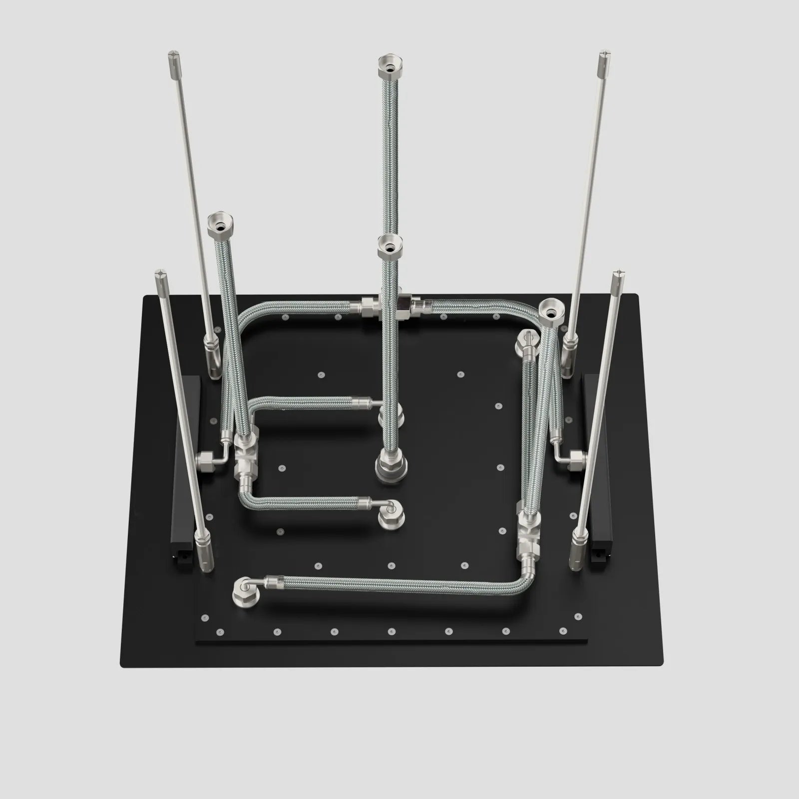 MAXTOR 500x500mm 3-Function Rain + Dual Waterfall + Water Column Ceiling Shower Head-SHF2003