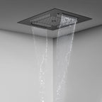 MAXTOR 500x500mm 3-Function Rain + Dual Waterfall + Water Column Ceiling Shower Head-SHF2003