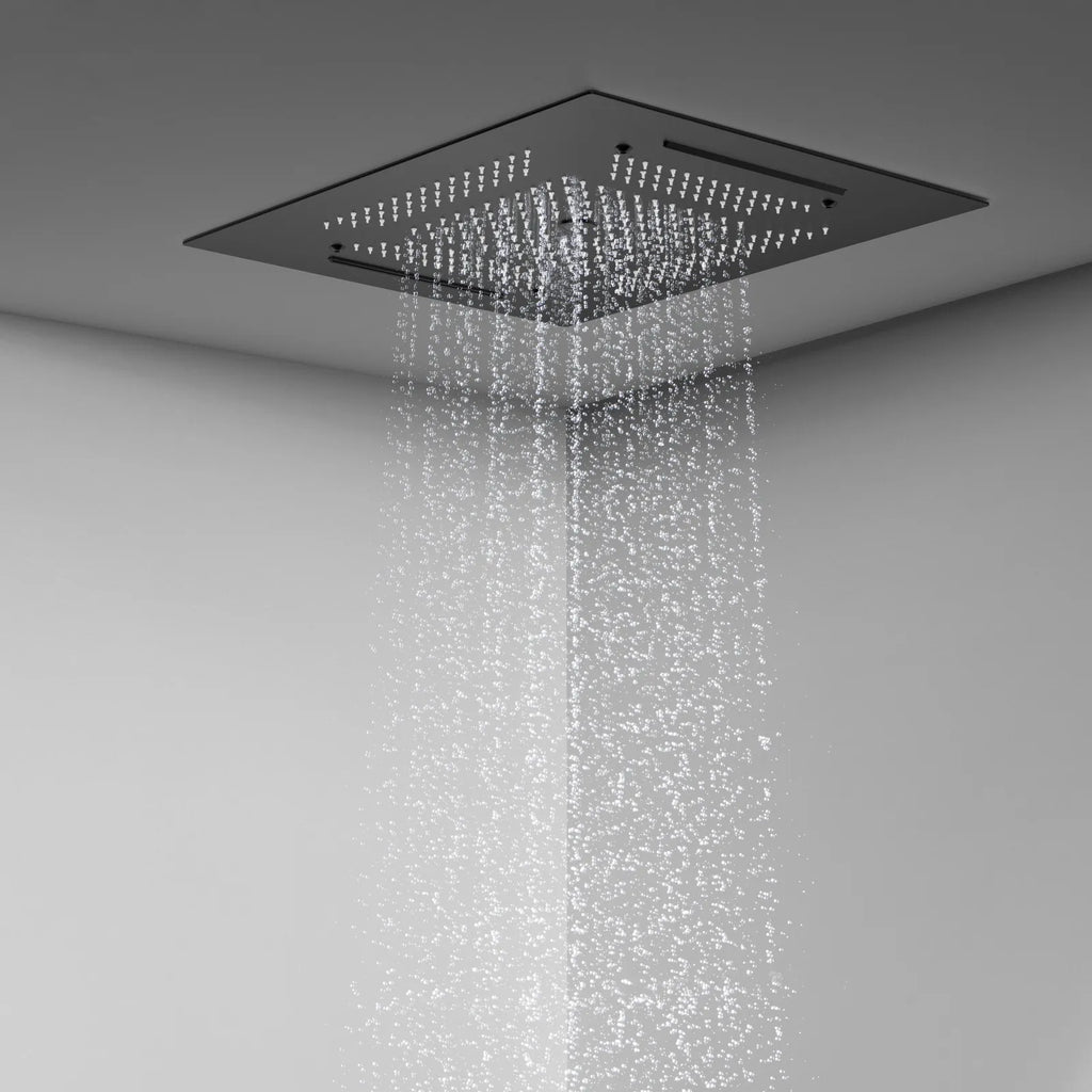 MAXTOR 500x500mm 3-Function Rain + Dual Waterfall + Water Column Ceiling Shower Head-SHF2003