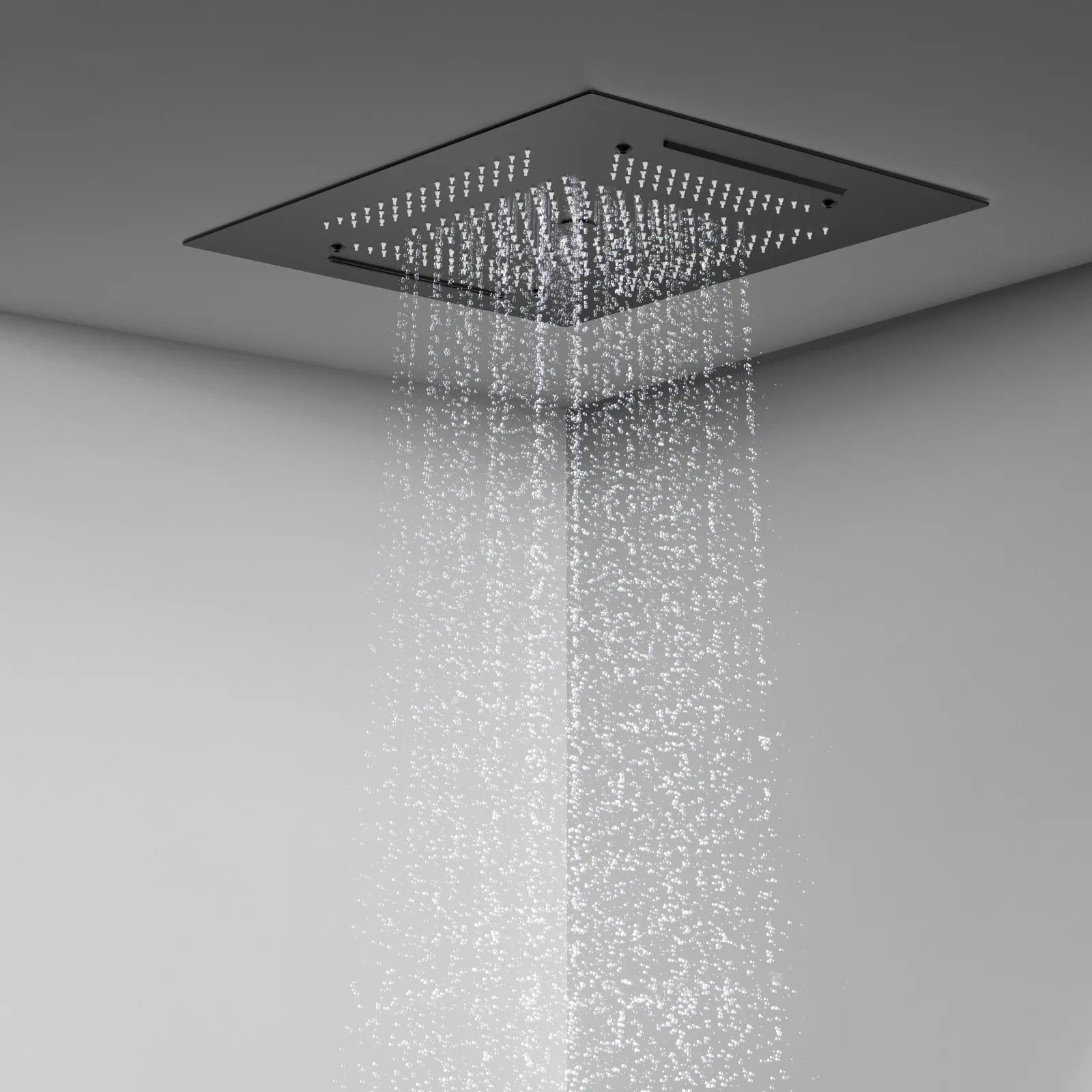 MAXTOR 500x500mm 3-Function Rain + Dual Waterfall + Water Column Ceiling Shower Head-SHF2003