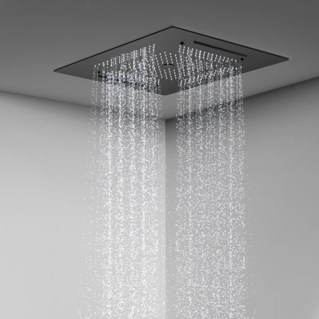 MAXTOR 500x500mm 3-Function Rain + Dual Waterfall + Water Column Ceiling Shower Head-SHF2003