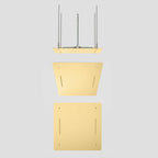 MAXTOR 500x500mm 2-Function Rain & Dual Waterfall Ceiling Shower Head-SHF2012 Brushed Gold