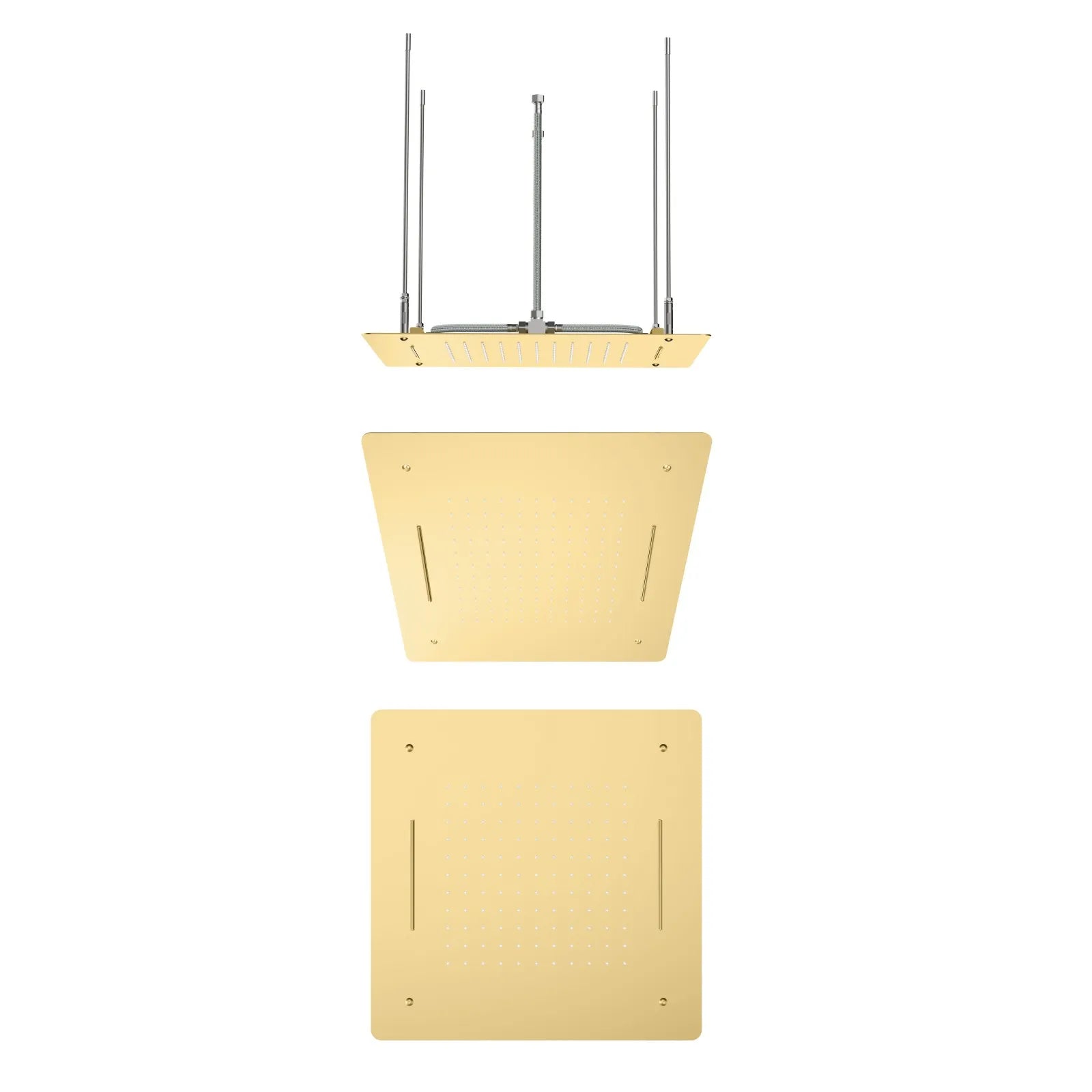 MAXTOR 500x500mm 2-Function Rain & Dual Waterfall Ceiling Shower Head-SHF2012