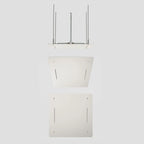 MAXTOR 500x500mm 2-Function Rain & Dual Waterfall Ceiling Shower Head-SHF2012 Brushed Nickel