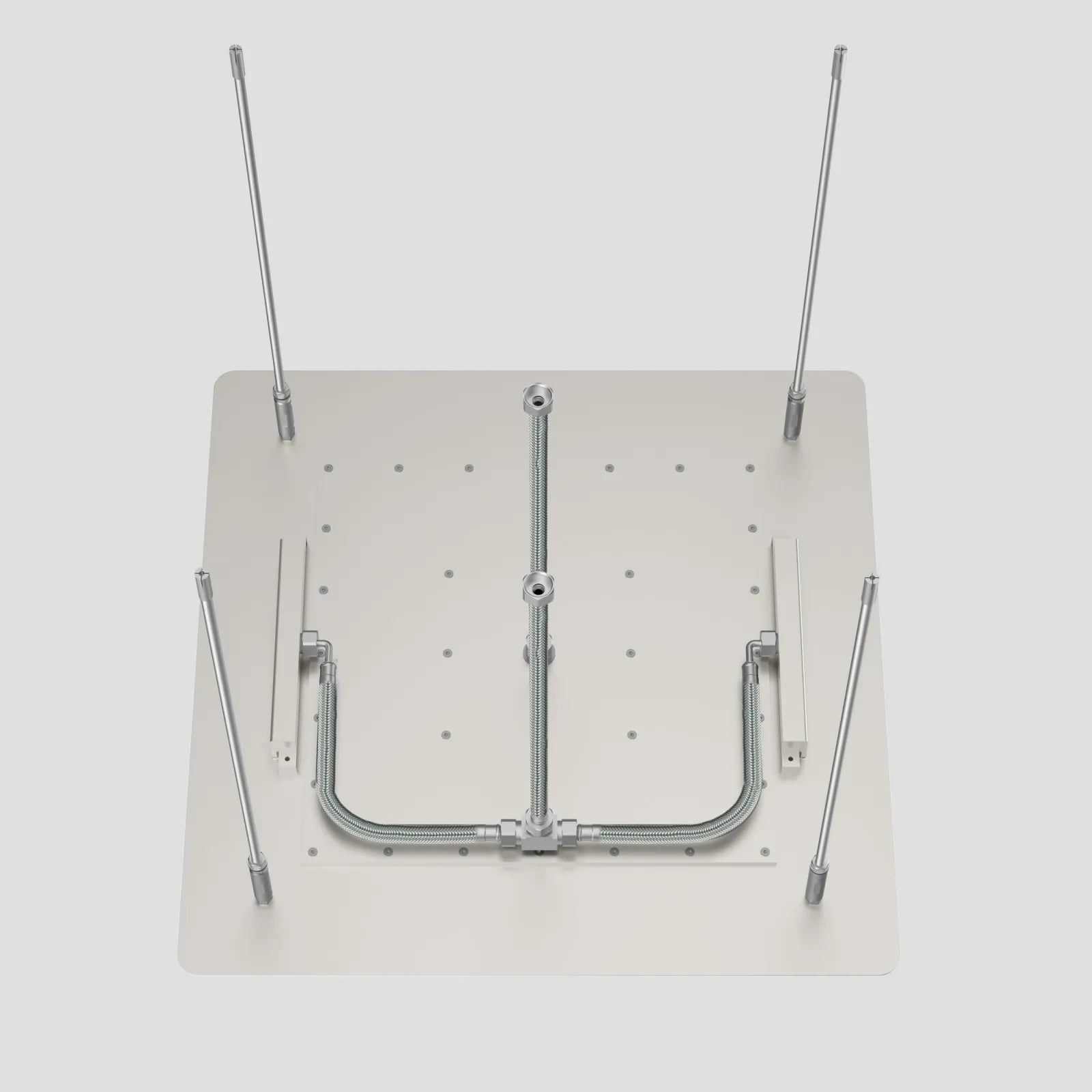 MAXTOR 500x500mm 2-Function Rain & Dual Waterfall Ceiling Shower Head-SHF2012