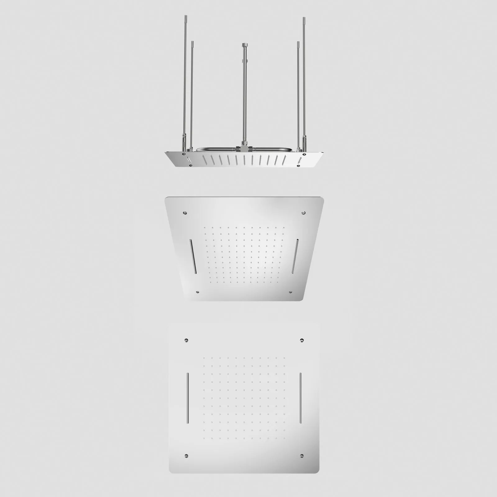 MAXTOR 500x500mm 2-Function Rain & Dual Waterfall Ceiling Shower Head-SHF2012 Chrome