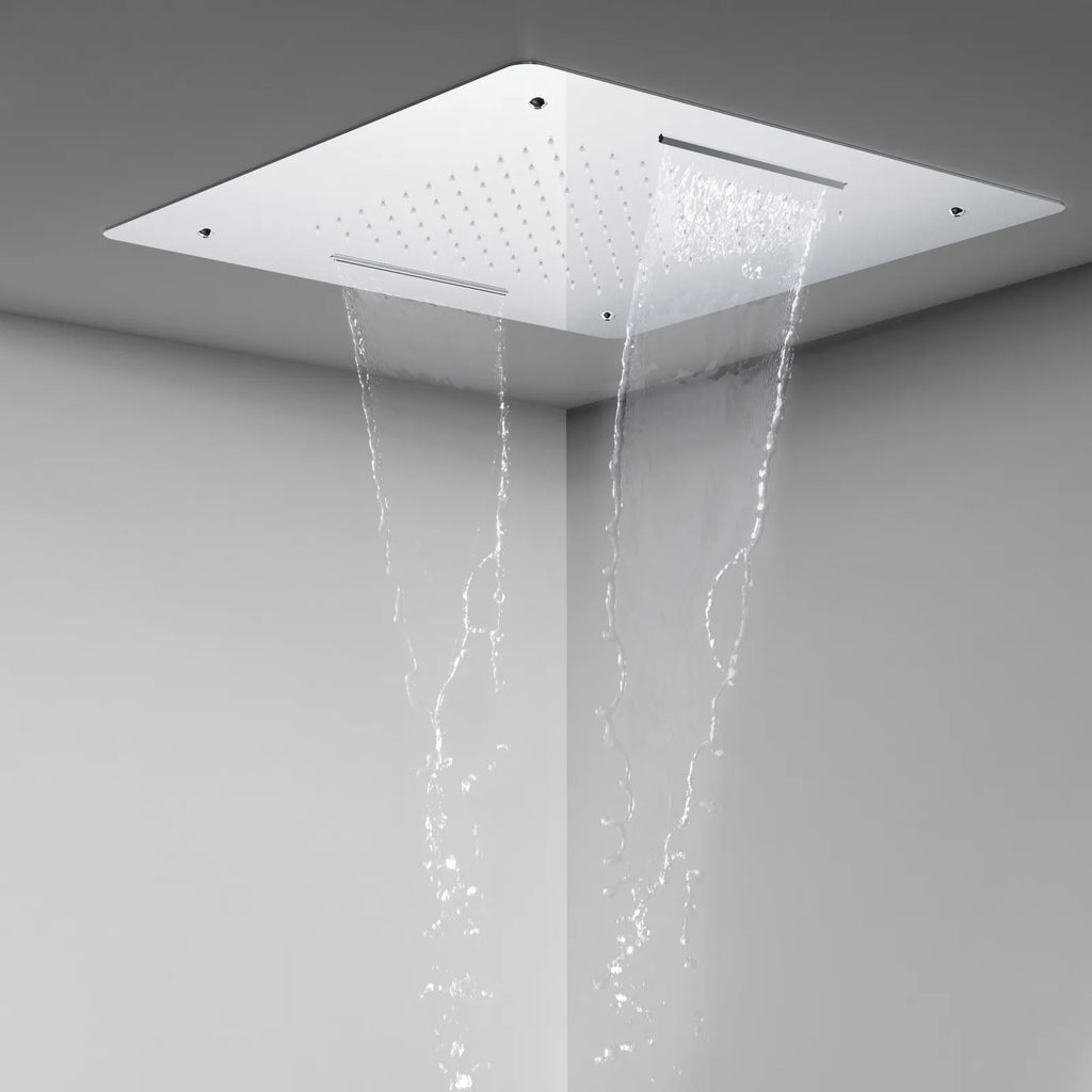 MAXTOR 500x500mm 2-Function Rain & Dual Waterfall Ceiling Shower Head-SHF2012