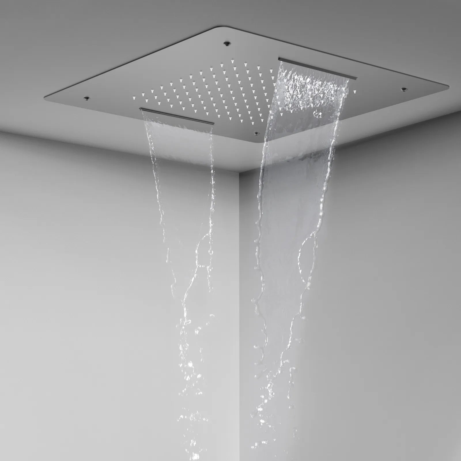 MAXTOR 500x500mm 2-Function Rain & Dual Waterfall Ceiling Shower Head-SHF2012