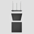 MAXTOR 500x500mm 2-Function Rain & Dual Waterfall Ceiling Shower Head-SHF2012 Matte Black