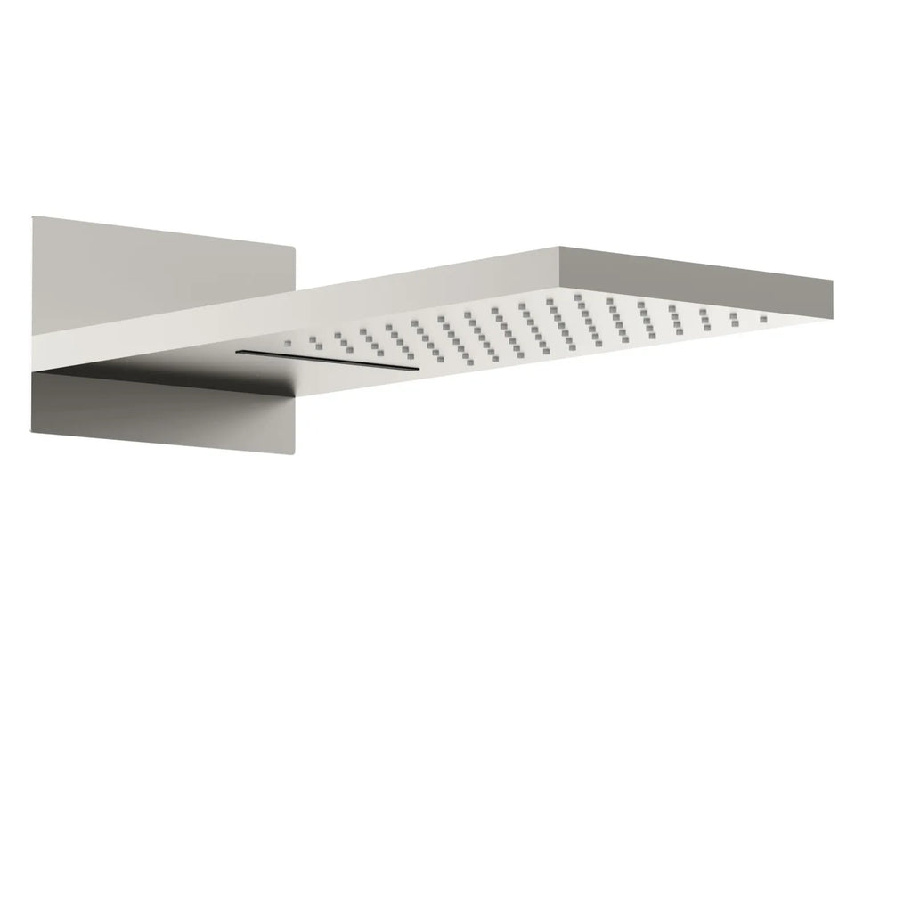 MAXTOR SHG2202 550x230mm 2-Function Wall-Mounted Rain & Waterfall Shower Head Brushed Nickel