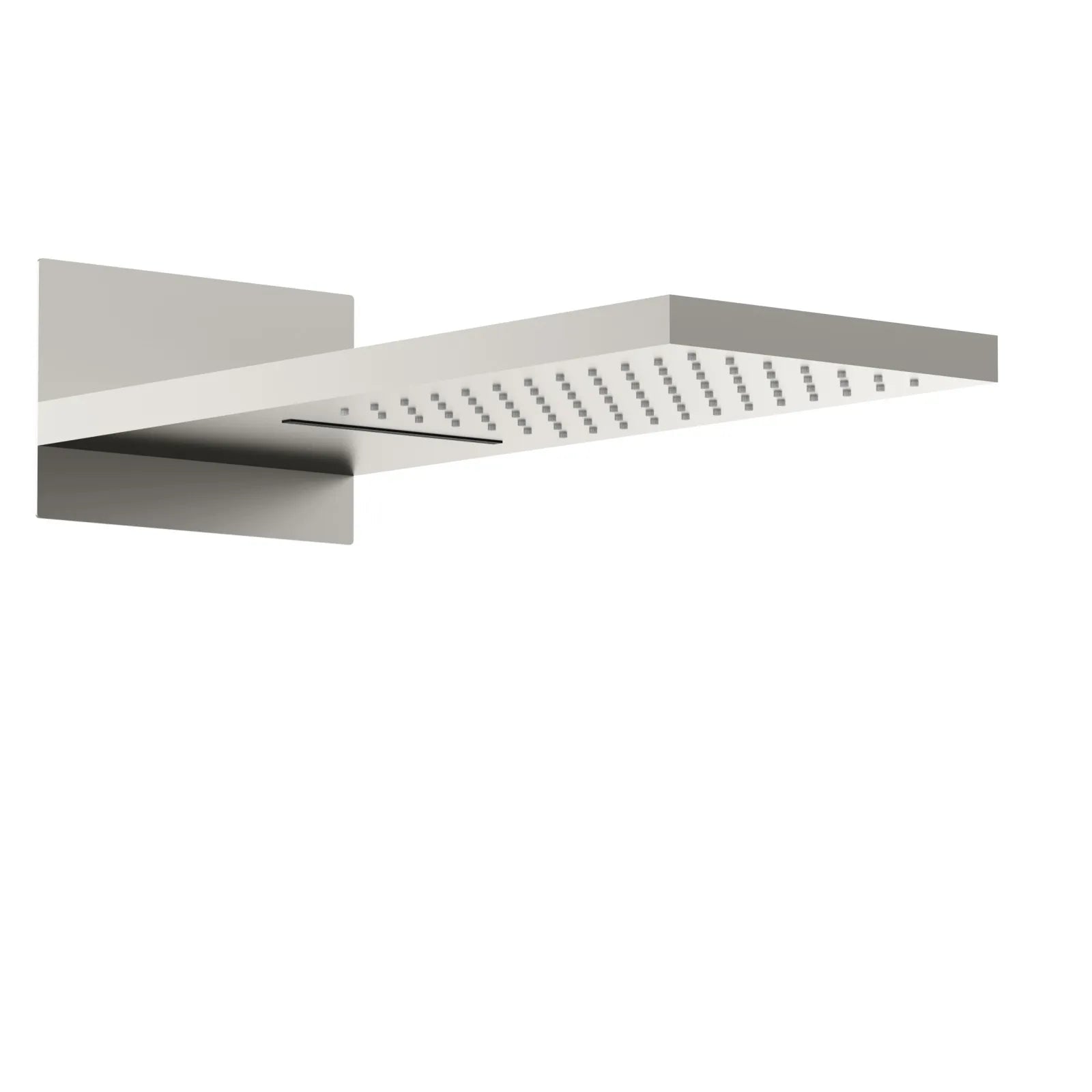 MAXTOR SHG2202 550x230mm 2-Function Wall-Mounted Rain & Waterfall Shower Head Brushed Nickel