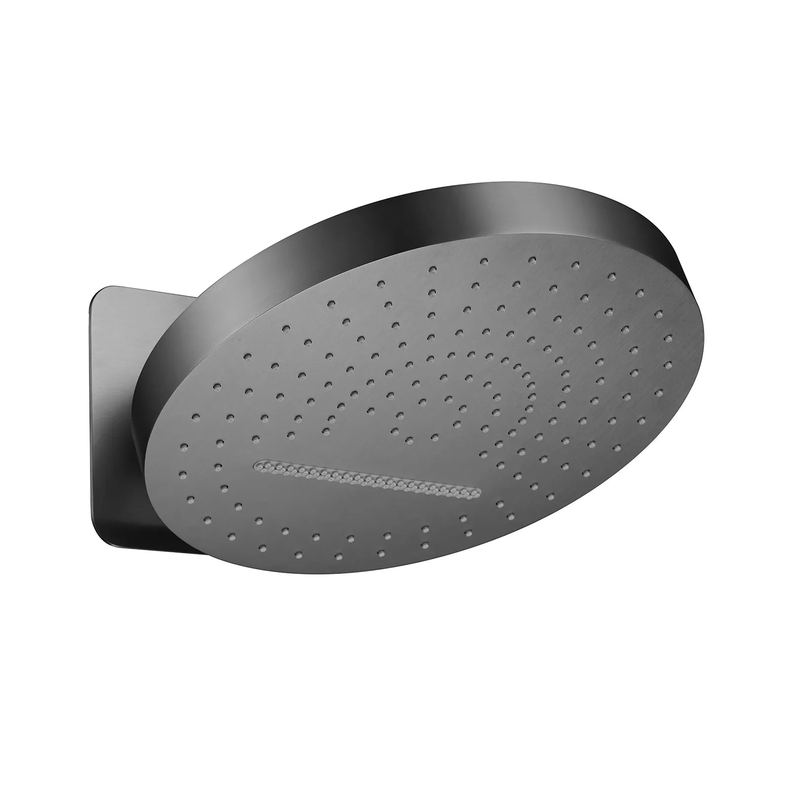 MAXTOR 2-Function Round Wall-Mounted Rain & Waterfall Shower Head-SHI0632 Brushed Gun Metal