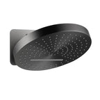 MAXTOR 2-Function Round Wall-Mounted Rain & Waterfall Shower Head-SHI0632 Matte Black