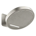 MAXTOR 2-Function Round Wall-Mounted Rain & Waterfall Shower Head-SHI0832 Brushed Nickel