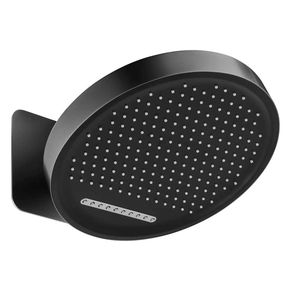 MAXTOR 2-Function Round Wall-Mounted Rain & Waterfall Shower Head-SHI0832 Matte Black