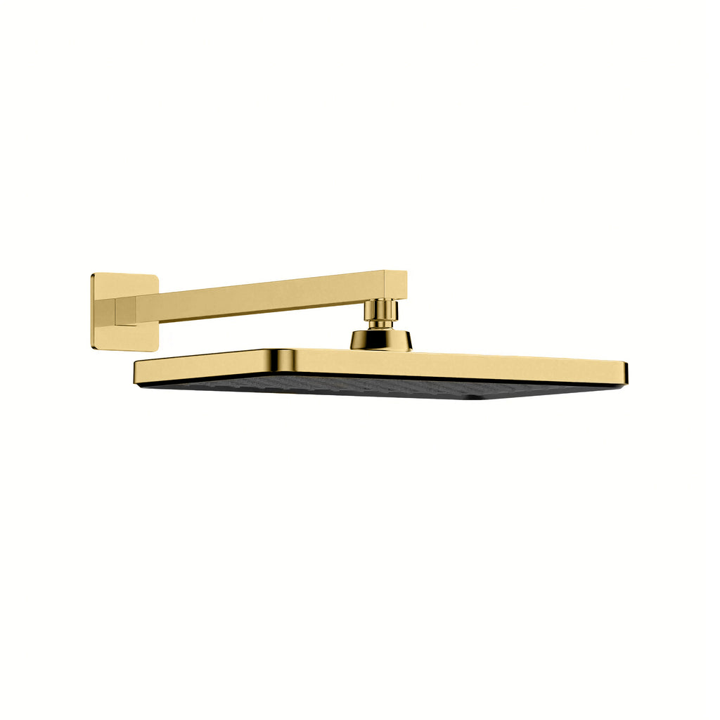 Square ABS Shower Head 320×210×11mm with SUS304 Arm-SHK0068 Brushed Gold