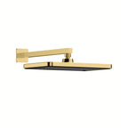 Square ABS Shower Head 320×210×11mm with SUS304 Arm-SHK0068 Brushed Gold