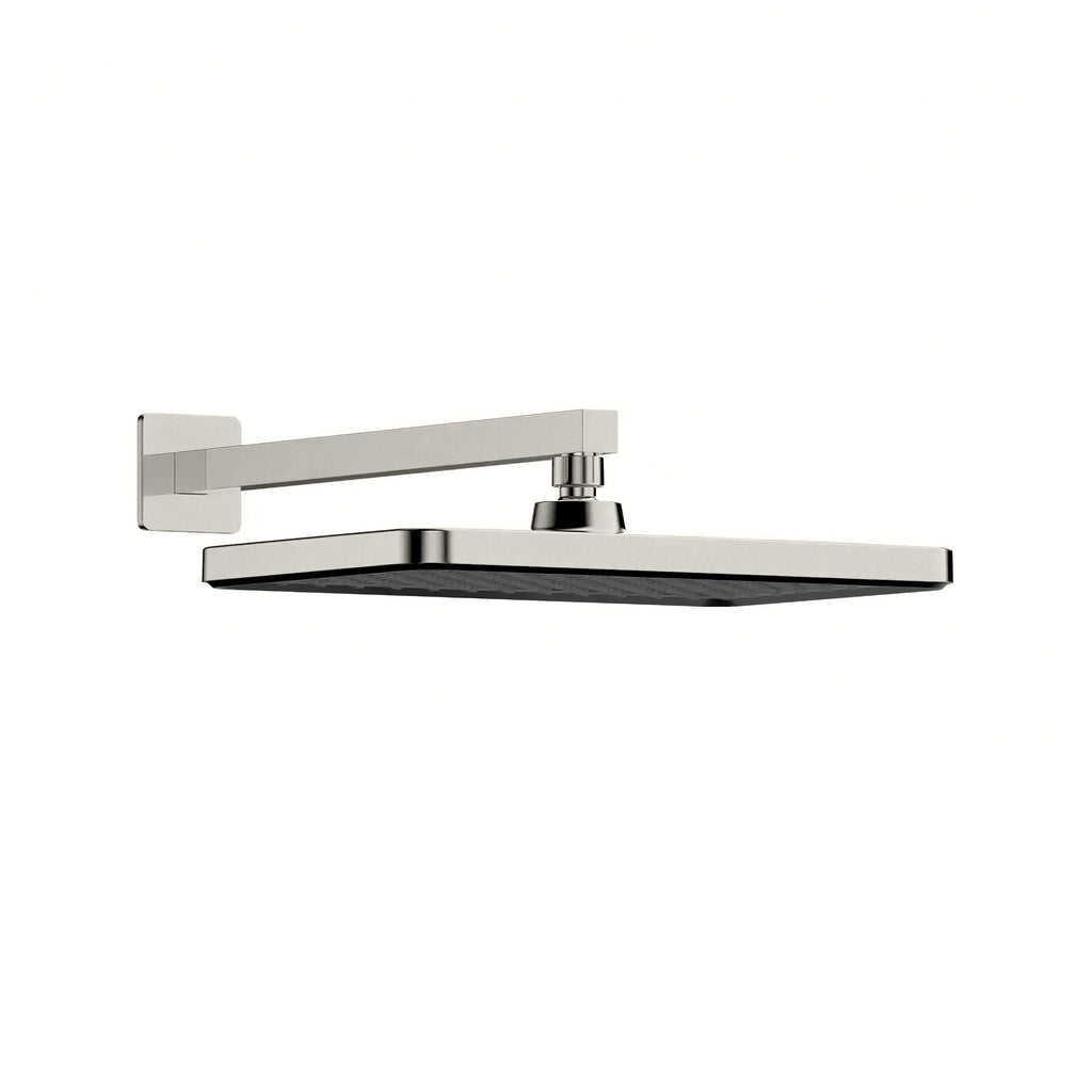 Square ABS Shower Head 320×210×11mm with SUS304 Arm-SHK0068 Brushed Nickel