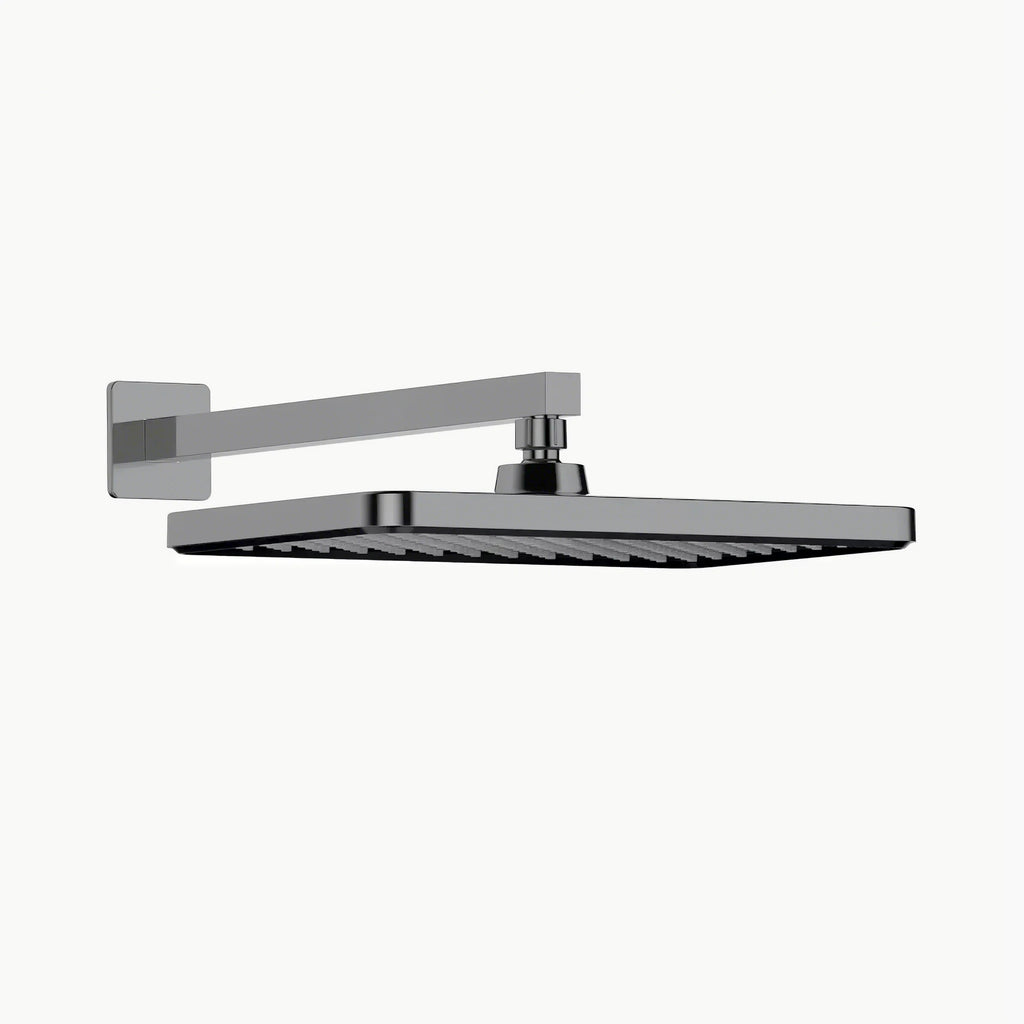 Square ABS Shower Head 320×210×11mm with SUS304 Arm-SHK0068 Brushed Gun Metal