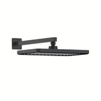 Square ABS Shower Head 320×210×11mm with SUS304 Arm-SHK0068 Matte Black