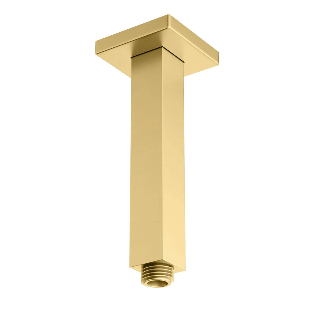 Square Ceiling Mounted Shower Arm – SUS304 Shower Arm – SSA1503 / SSA2003 / SSA2503 / SSA3003 Brushed Gold 150mm