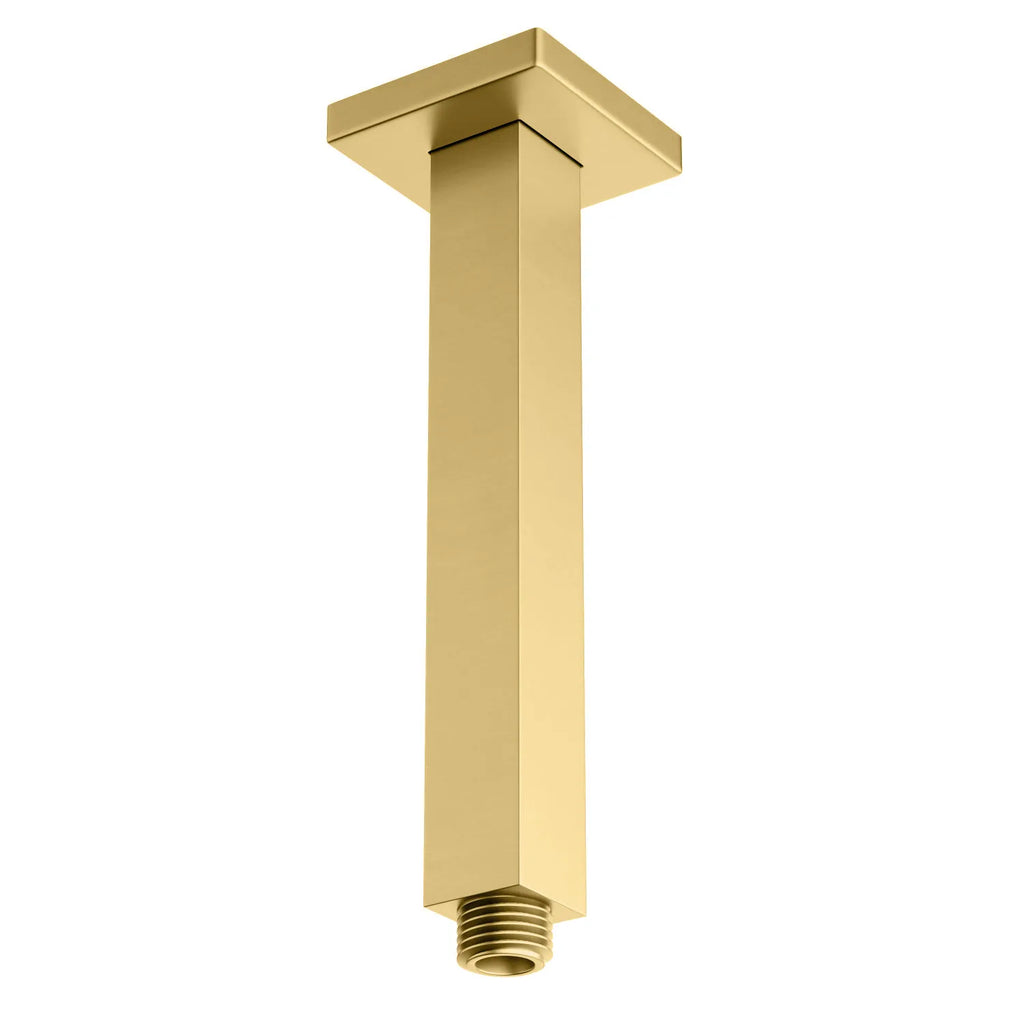 Square Ceiling Mounted Shower Arm – SUS304 Shower Arm – SSA1503 / SSA2003 / SSA2503 / SSA3003 Brushed Gold 200mm