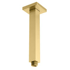 Square Ceiling Mounted Shower Arm – SUS304 Shower Arm – SSA1503 / SSA2003 / SSA2503 / SSA3003 Brushed Gold 200mm