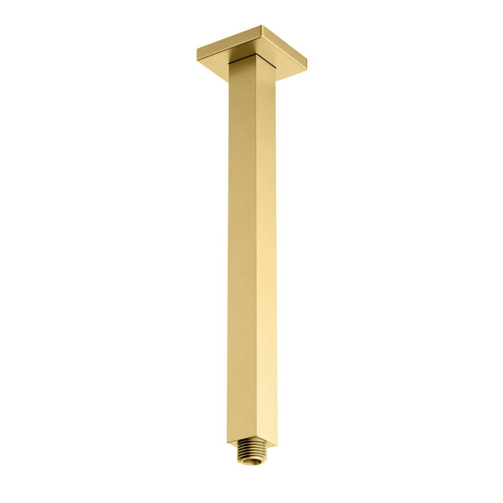Square Ceiling Mounted Shower Arm – SUS304 Shower Arm – SSA1503 / SSA2003 / SSA2503 / SSA3003 Brushed Gold 300mm