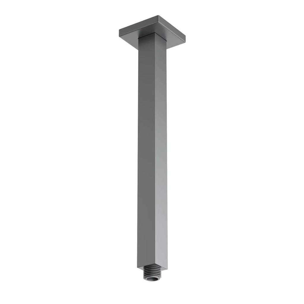 Square Ceiling Mounted Shower Arm – SUS304 Shower Arm – SSA1503 / SSA2003 / SSA2503 / SSA3003 Brushed Gun Metal 300mm