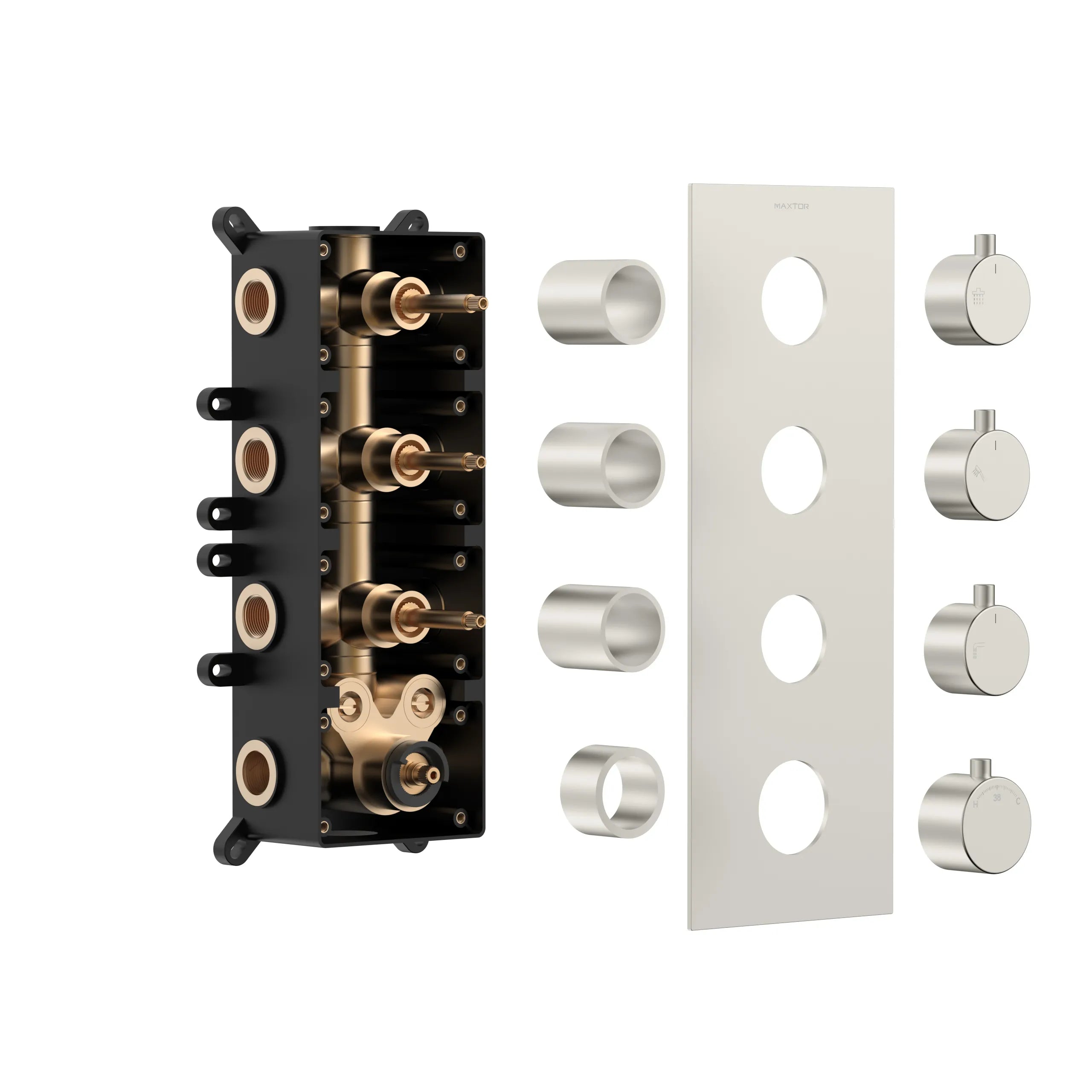 Modern Thermostatic Wall-concealed Shower Faucet Set AH513400