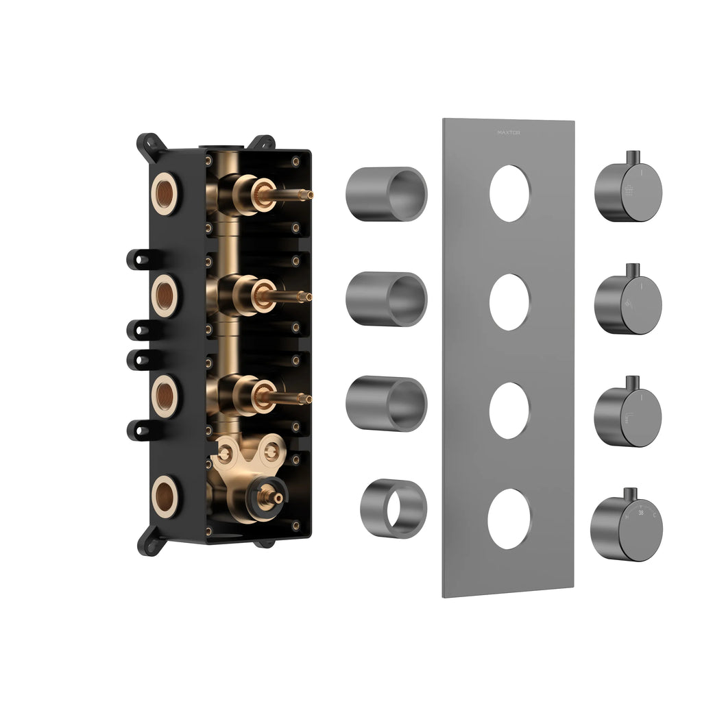 Modern Thermostatic Wall-concealed Shower Faucet Set AH513400