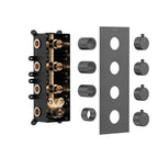 Modern Thermostatic Wall-concealed Shower Faucet Set AH513400