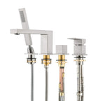 TF020000 4-Hole Roman Tub Faucet with Hand Shower