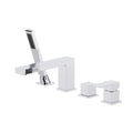 TF020000 4-Hole Roman Tub Faucet with Hand Shower Chrome