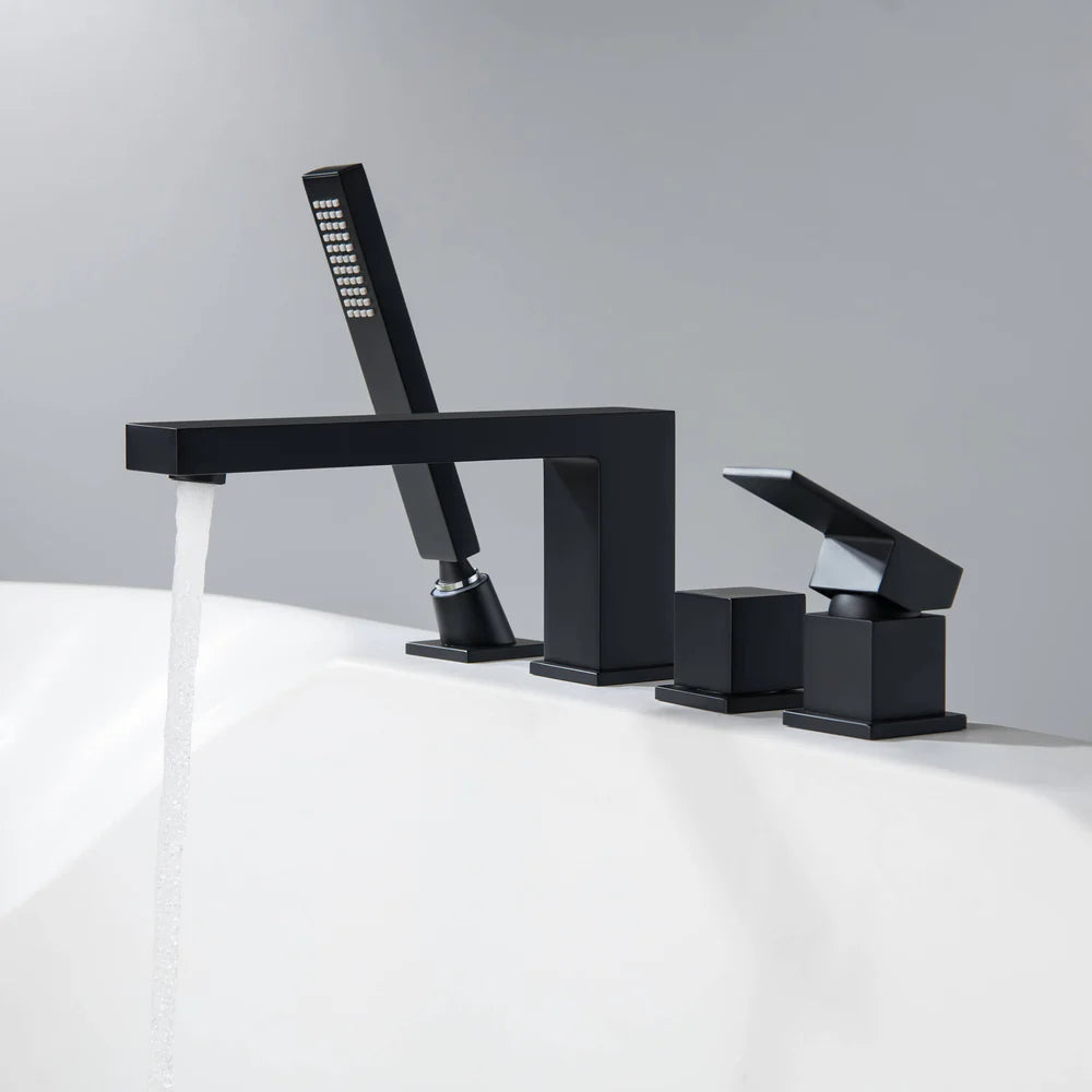 TF020000 4-Hole Roman Tub Faucet with Hand Shower